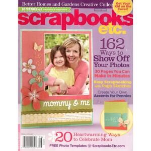 Scrapbooks etc Magazine May/June 2009 PAGE SKETCHES ACCENTS MOM PATTERN PACKET